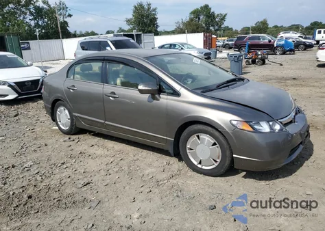2006 Honda Civic Hybrid из США, поврежденный, VIN JHMFA36226S023308